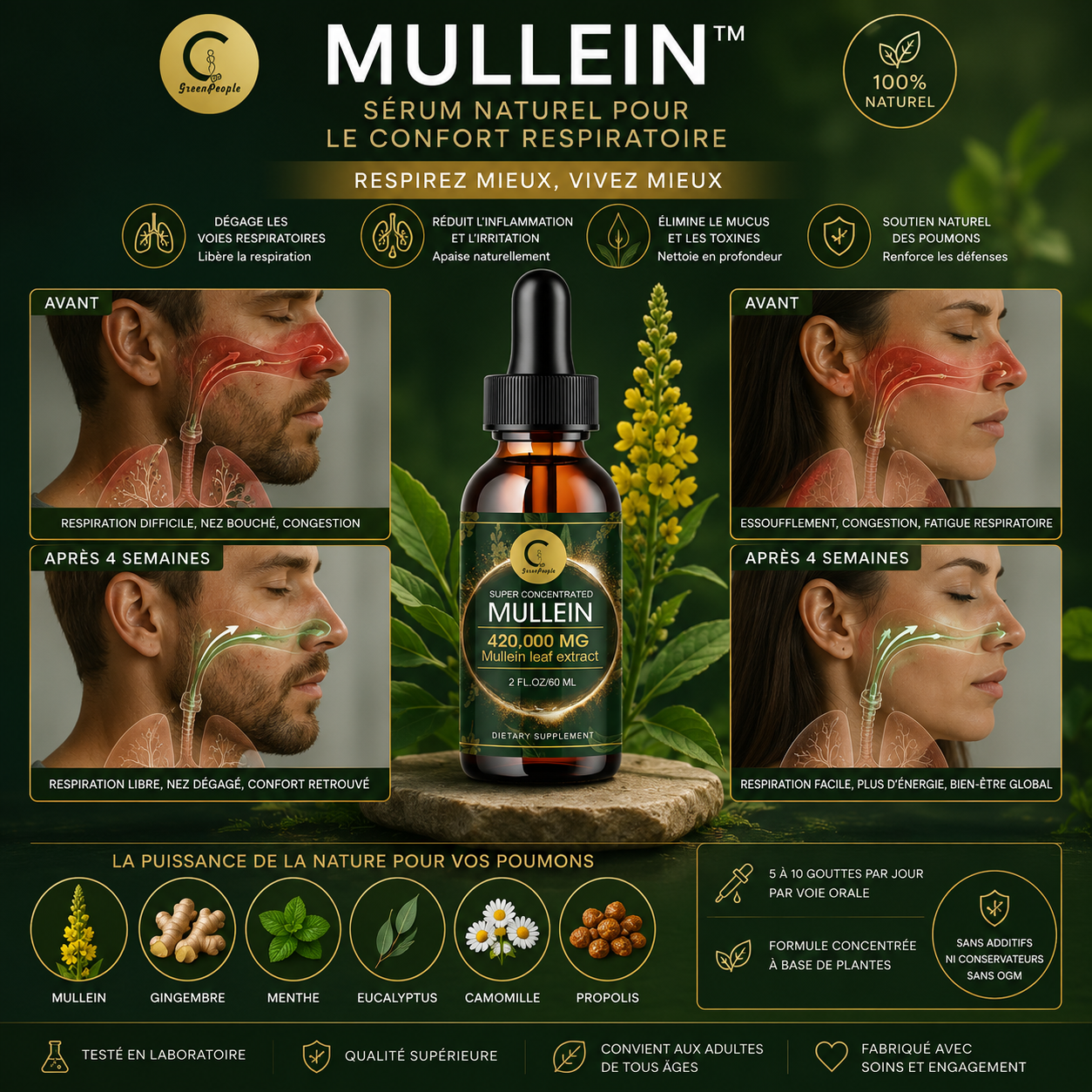 MULLEIN™ | Sérum Purifiant Respiratoire